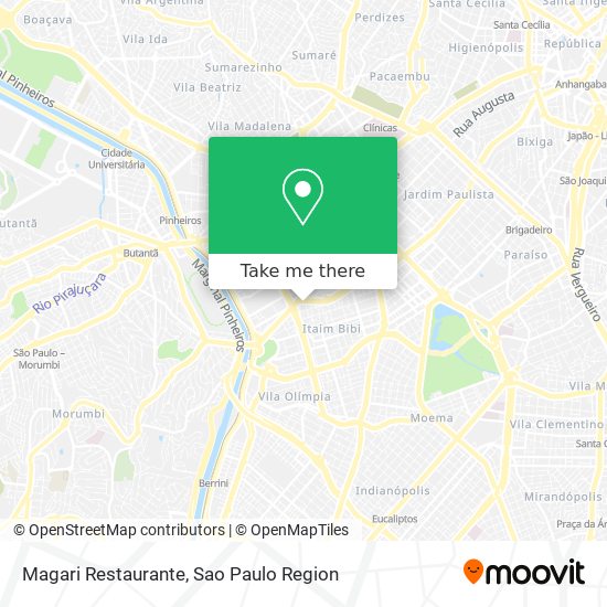 Mapa Magari Restaurante