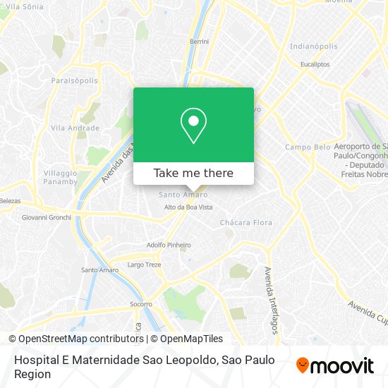 Mapa Hospital E Maternidade Sao Leopoldo