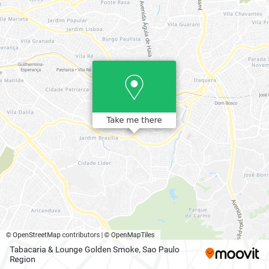 Mapa Tabacaria & Lounge Golden Smoke