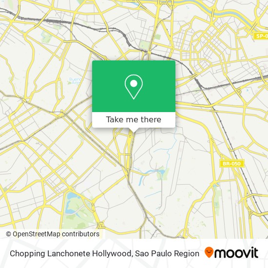 Mapa Chopping Lanchonete Hollywood