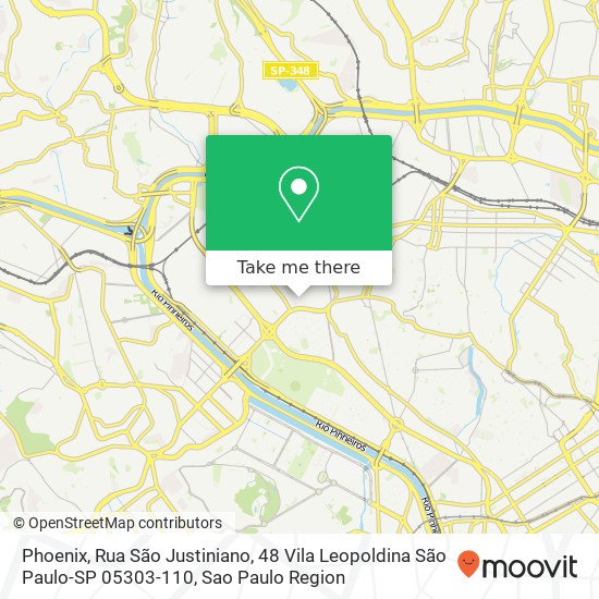 Mapa Phoenix, Rua São Justiniano, 48 Vila Leopoldina São Paulo-SP 05303-110