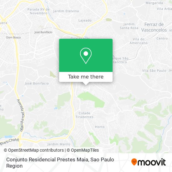 Conjunto Residencial Prestes Maia map