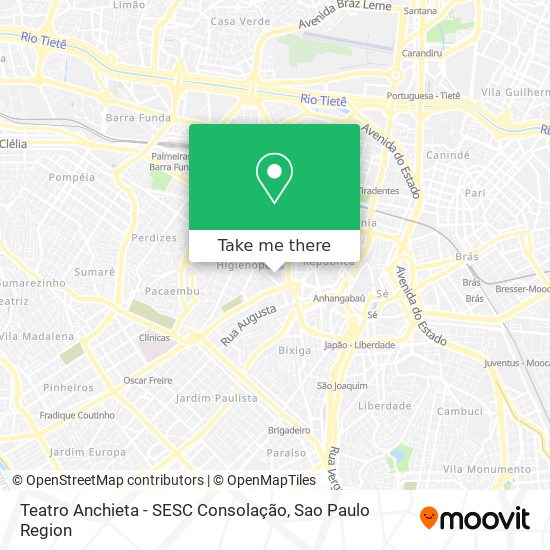 Teatro Anchieta - SESC Consolação map