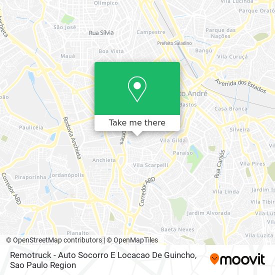 Remotruck - Auto Socorro E Locacao De Guincho map