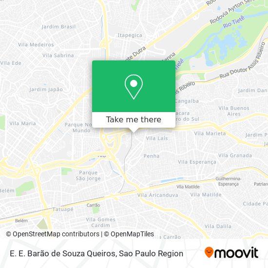 Mapa E. E. Barão de Souza Queiros