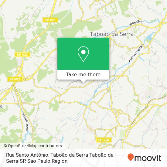 Rua Santo Antônio, Taboão da Serra Taboão da Serra-SP map