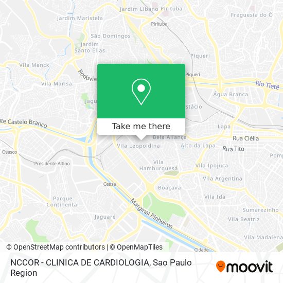 NCCOR - CLINICA DE CARDIOLOGIA map