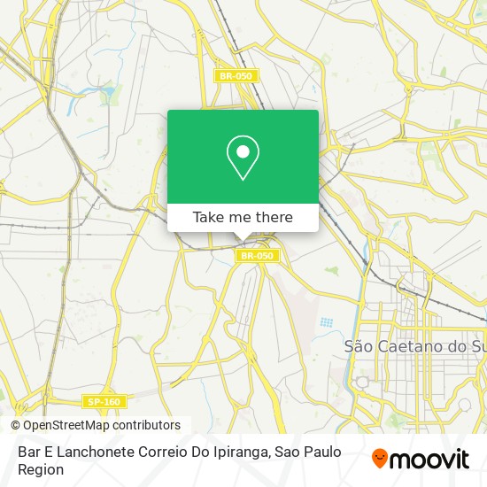 Bar E Lanchonete Correio Do Ipiranga map