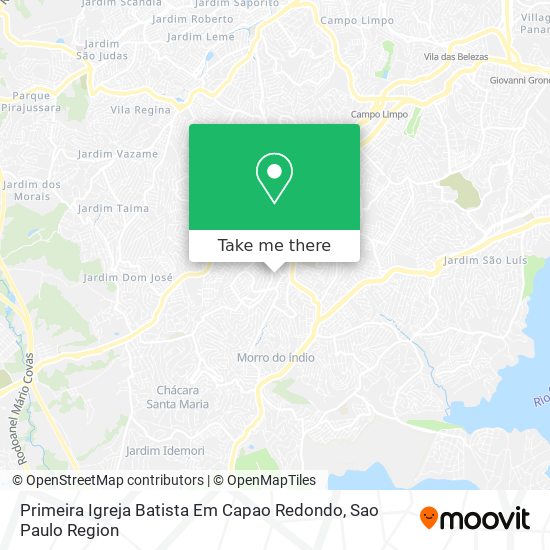 Primeira Igreja Batista Em Capao Redondo map