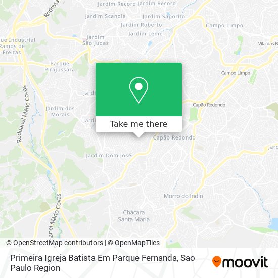 Mapa Primeira Igreja Batista Em Parque Fernanda