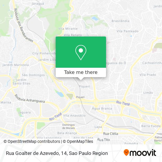 Rua Goalter de Azevedo, 14 map