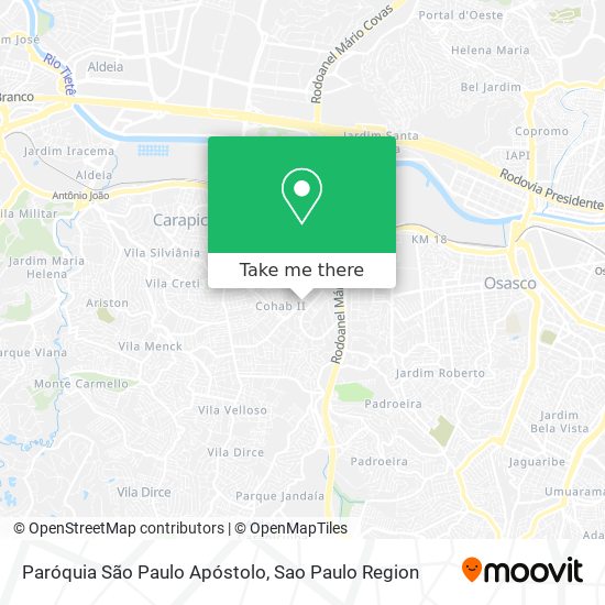 Paróquia São Paulo Apóstolo map