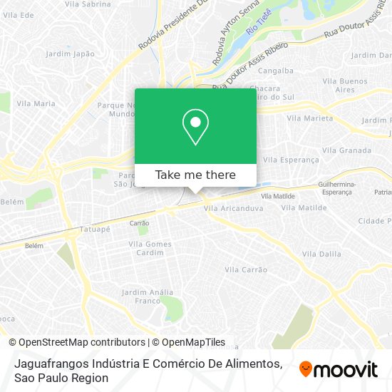 Jaguafrangos Indústria E Comércio De Alimentos map