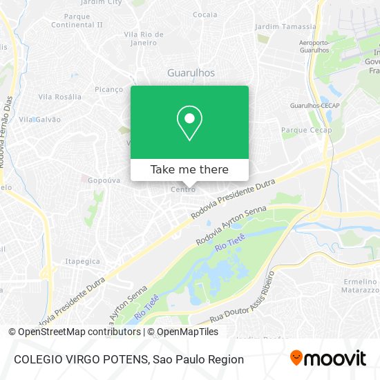 COLEGIO VIRGO POTENS map