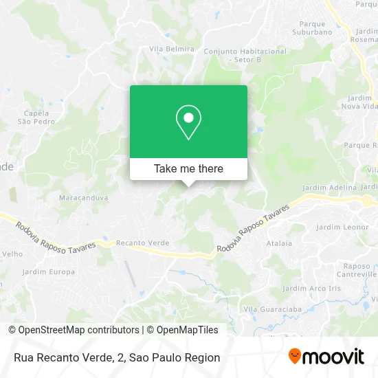 Rua Recanto Verde, 2 map