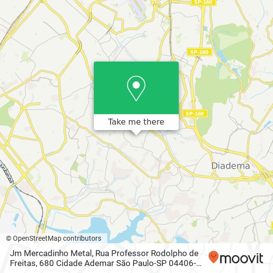 Jm Mercadinho Metal, Rua Professor Rodolpho de Freitas, 680 Cidade Ademar São Paulo-SP 04406-000 map