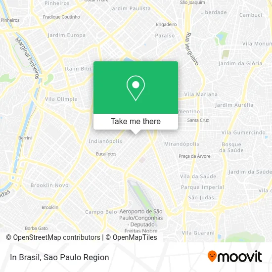 In Brasil map