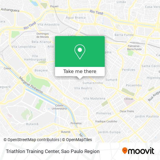 Triathlon Training Center map