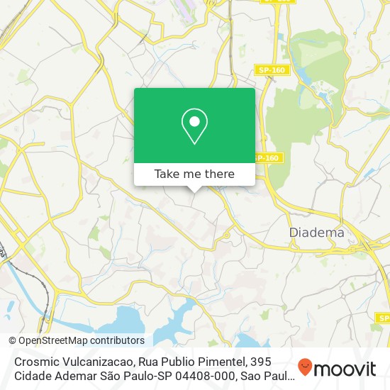 Crosmic Vulcanizacao, Rua Publio Pimentel, 395 Cidade Ademar São Paulo-SP 04408-000 map