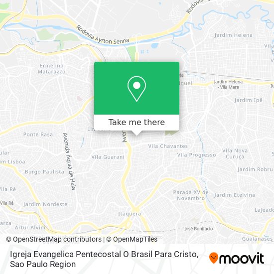 Igreja Evangelica Pentecostal O Brasil Para Cristo map