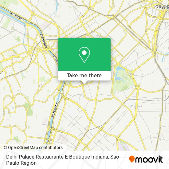 Mapa Delhi Palace Restaurante E Boutique Indiana