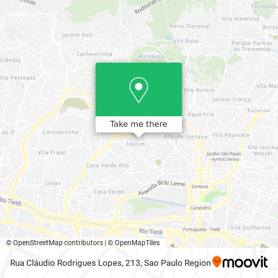 Rua Cláudio Rodrigues Lopes, 213 map