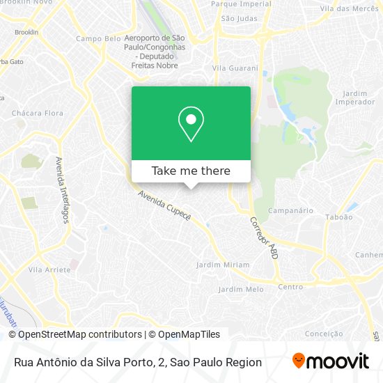 Rua Antônio da Silva Porto, 2 map