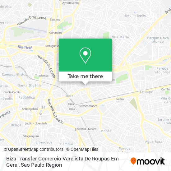 Biza Transfer Comercio Varejista De Roupas Em Geral map