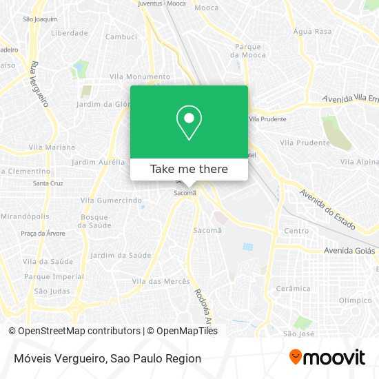 Móveis Vergueiro map