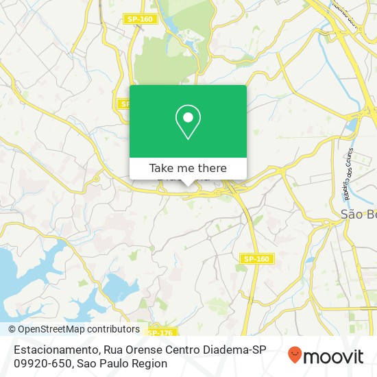 Estacionamento, Rua Orense Centro Diadema-SP 09920-650 map