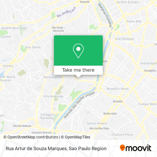 Mapa Rua Artur de Souza Marques