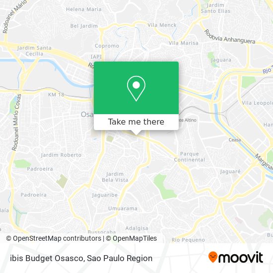 ibis Budget Osasco map