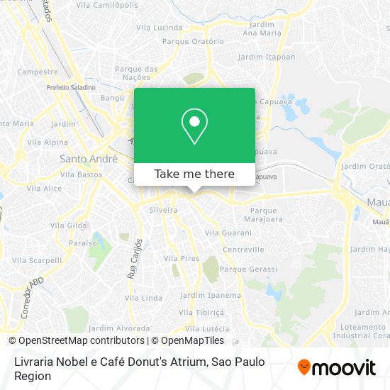Livraria Nobel e Café Donut's Atrium map