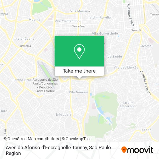 Avenida Afonso d'Escragnolle Taunay map