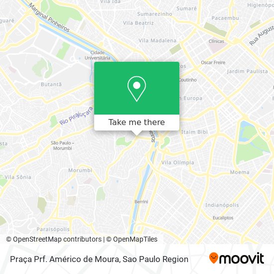 Praça Prf. Américo de Moura map