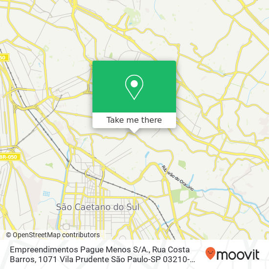 Empreendimentos Pague Menos S / A., Rua Costa Barros, 1071 Vila Prudente São Paulo-SP 03210-000 map