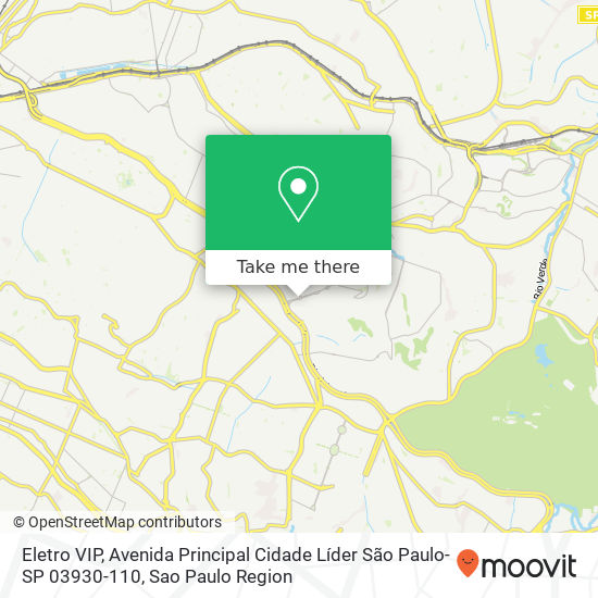 Eletro VIP, Avenida Principal Cidade Líder São Paulo-SP 03930-110 map