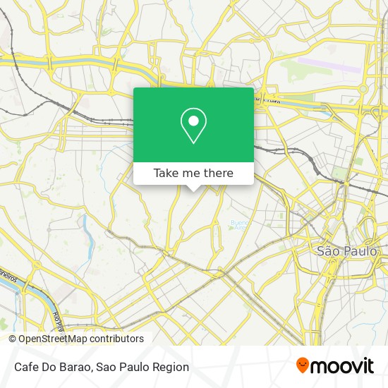 Mapa Cafe Do Barao