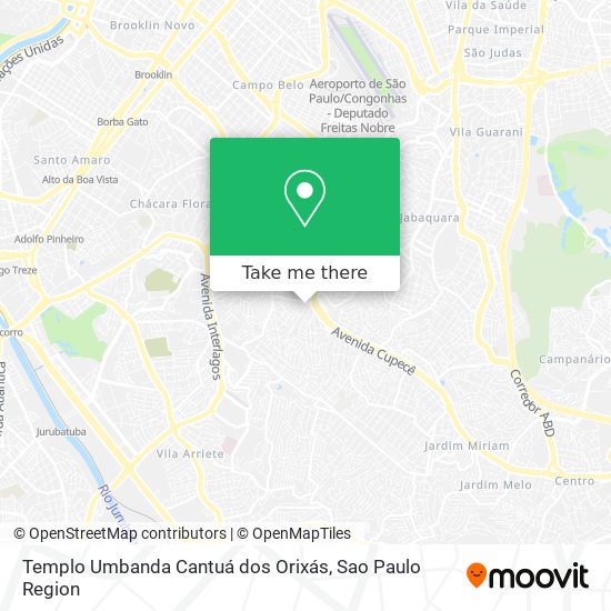 Templo Umbanda Cantuá dos Orixás map