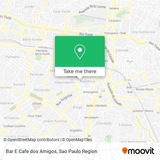 Bar E Cafe dos Amigos map