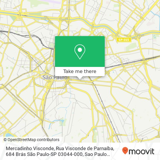 Mercadinho Visconde, Rua Visconde de Parnaíba, 684 Brás São Paulo-SP 03044-000 map