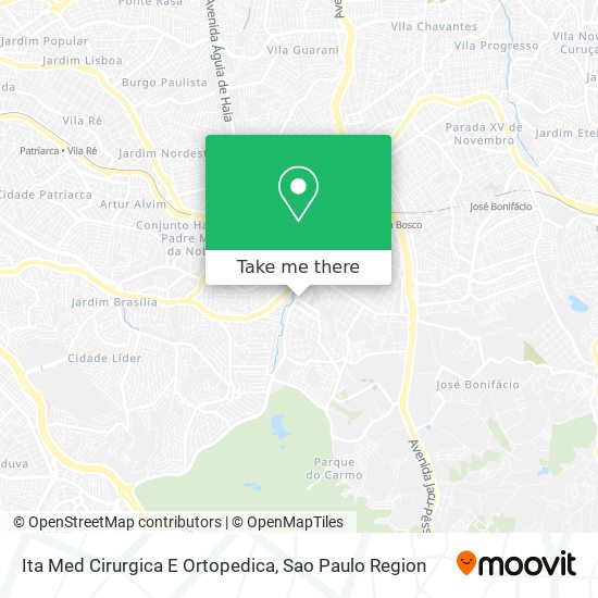 How to get to Ita Med Cirurgica E Ortopedica in Parque Do Carmo by