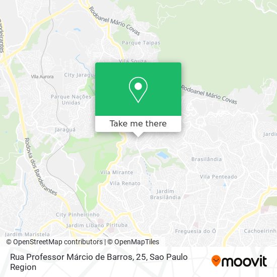 Mapa Rua Professor Márcio de Barros, 25