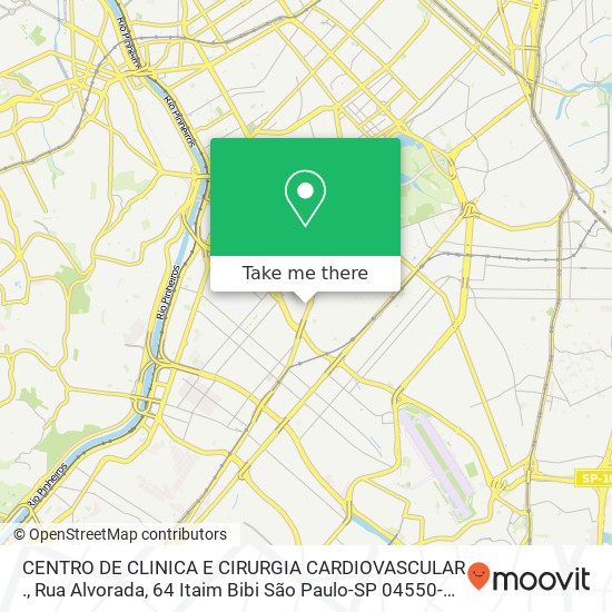 CENTRO DE CLINICA E CIRURGIA CARDIOVASCULAR ., Rua Alvorada, 64 Itaim Bibi São Paulo-SP 04550-000 map