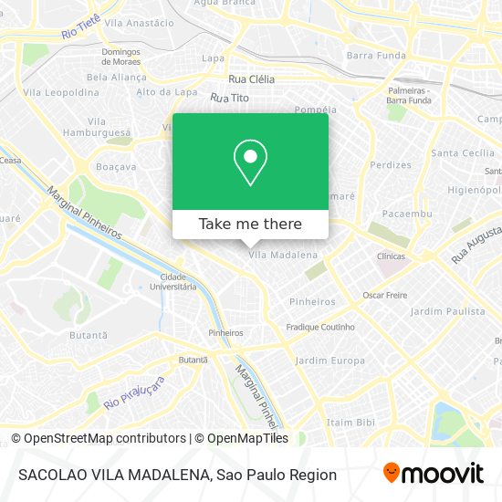 SACOLAO VILA MADALENA map
