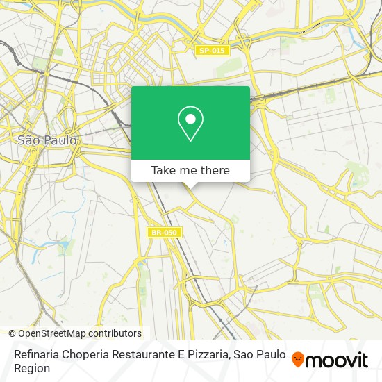 Refinaria Choperia Restaurante E Pizzaria map