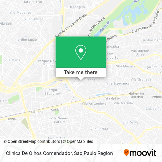 Clinica De Olhos Comendador map