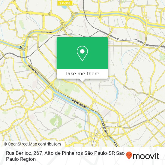 Mapa Rua Berlioz, 267, Alto de Pinheiros São Paulo-SP