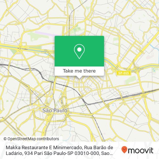 Makka Restaurante E Minimercado, Rua Barão de Ladário, 934 Pari São Paulo-SP 03010-000 map