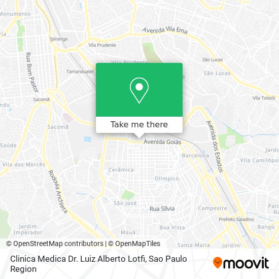 Clinica Medica Dr. Luiz Alberto Lotfi map